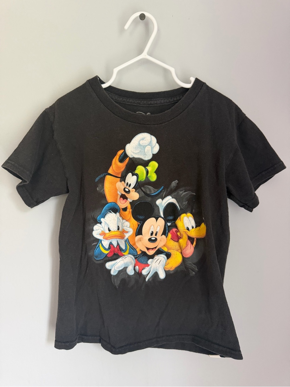Vintage Disney Mickey Mouse Friends Double Sided T Shirt Youth S 6/7 Y2K
